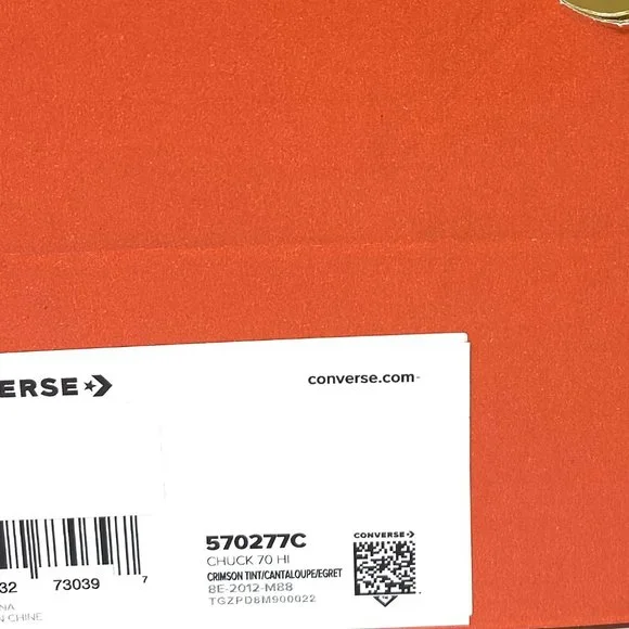 Converse Chuck 70 HI Crimson Tint High Top Shoes Women's Sneakers Canvas 570277C - Picture 8 of 9